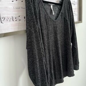 Vanilla Bay Charcoal Long Sleeve Top